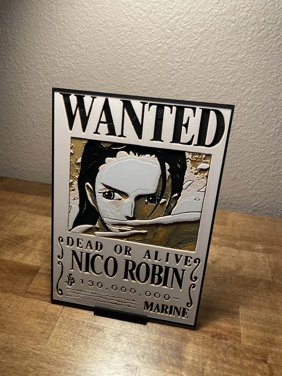 Robin - Wanted Poster by Cloudy Nostalgia HueForge model: Robin - Wanted Poster by Cloudy Nostalgia