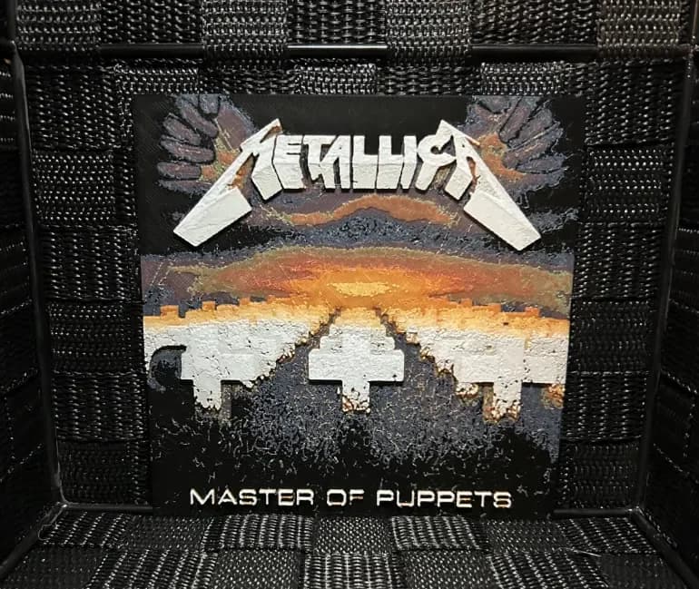 HueForge model: Hueforge Music Poster -Metallica Master of Puppets by JoDau