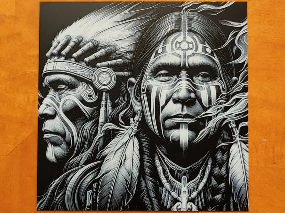 Native American - Hueforge by Sarge HueForge model: Native American - Hueforge by Sarge