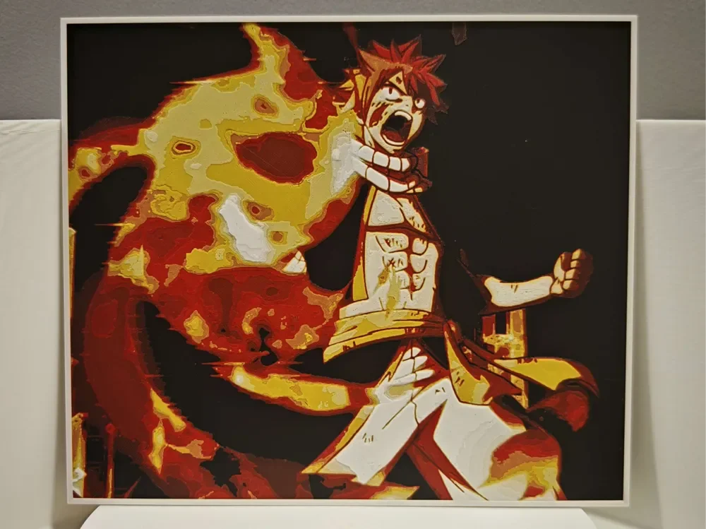 Natsu Dragneel - Fairy Tale by bzz999 HueForge model: Natsu Dragneel - Fairy Tale by bzz999