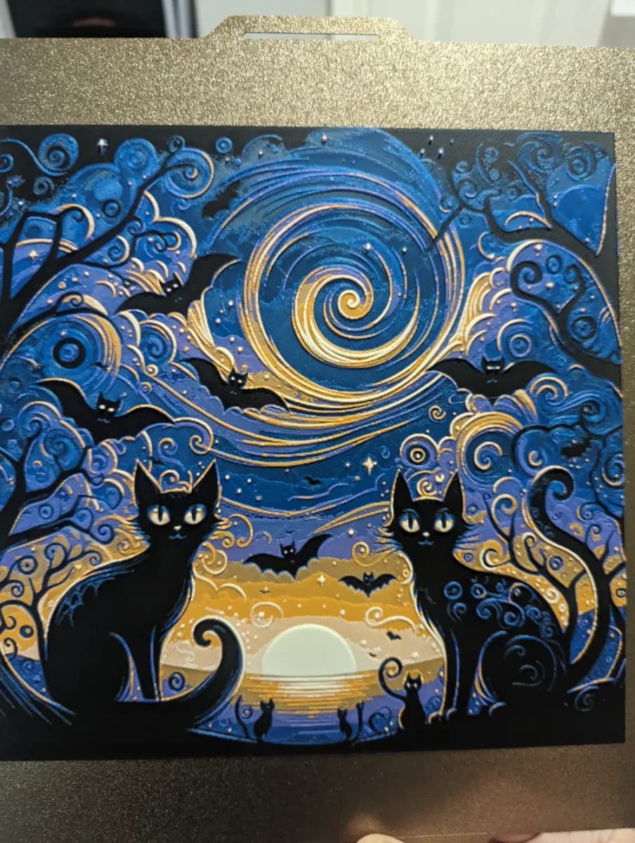 HueForge model: Spooky Cats Hueforge by the_bearded_jedi