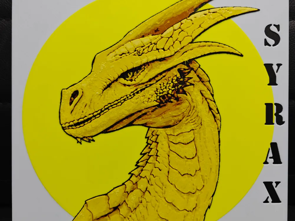 Syrax House of the Dragon by TheHueforgeLady HueForge model: Syrax House of the Dragon by TheHueforgeLady