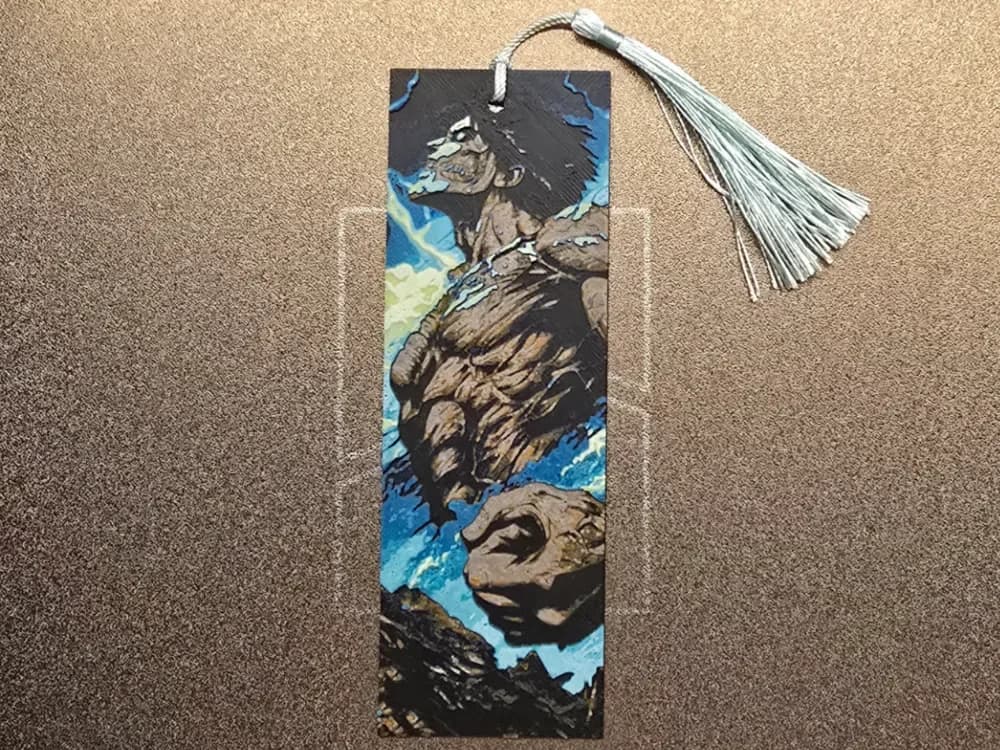 Attack on Titan bookmark by 3D-Mentiel HueForge model: Attack on Titan bookmark by 3D-Mentiel