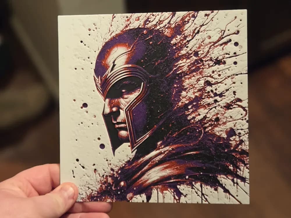 Graffiti Magneto Hueforge by 3Ree Printing HueForge model: Graffiti Magneto Hueforge by 3Ree Printing