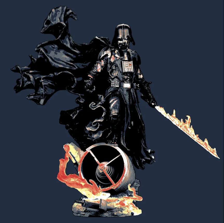 Hueforge - Darth Vader - Mythos Model by Cloudy Nostalgia HueForge model: Hueforge - Darth Vader - Mythos Model by Cloudy Nostalgia