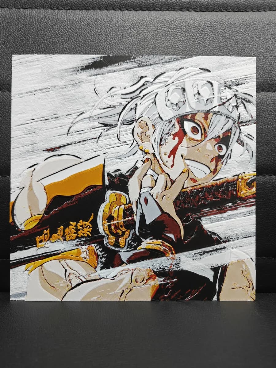 Tengen Uzui by TheHueforgeLady HueForge model: Tengen Uzui by TheHueforgeLady