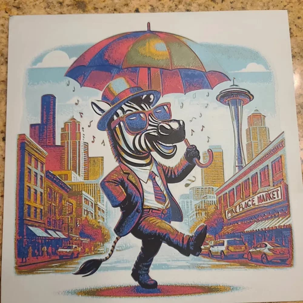 HueForge model: Zebra on the loose! by the_bearded_jedi