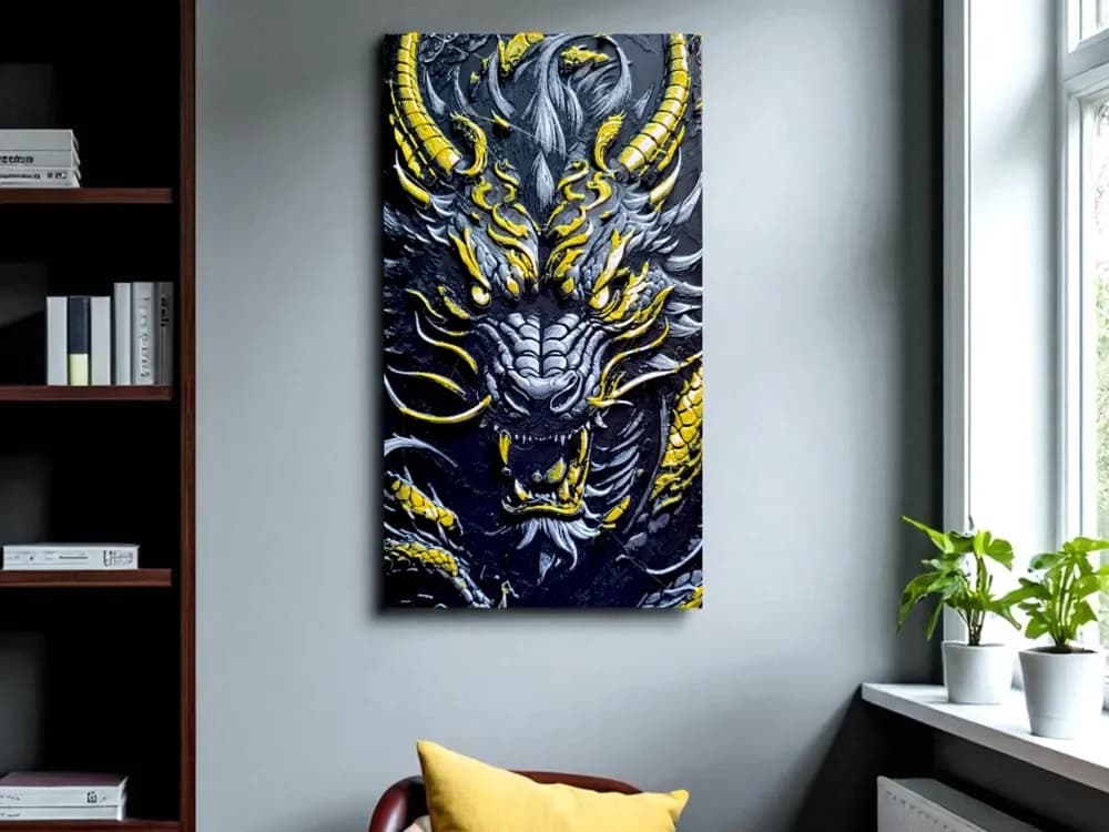 Hueforge Black & Gold Dragon Hueforge Black & Gold Dragon