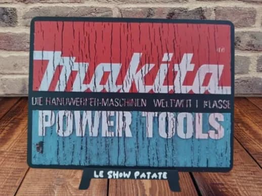Plaque vintage Makita Hueforge by leshowpatate HueForge model: Plaque vintage Makita Hueforge by leshowpatate