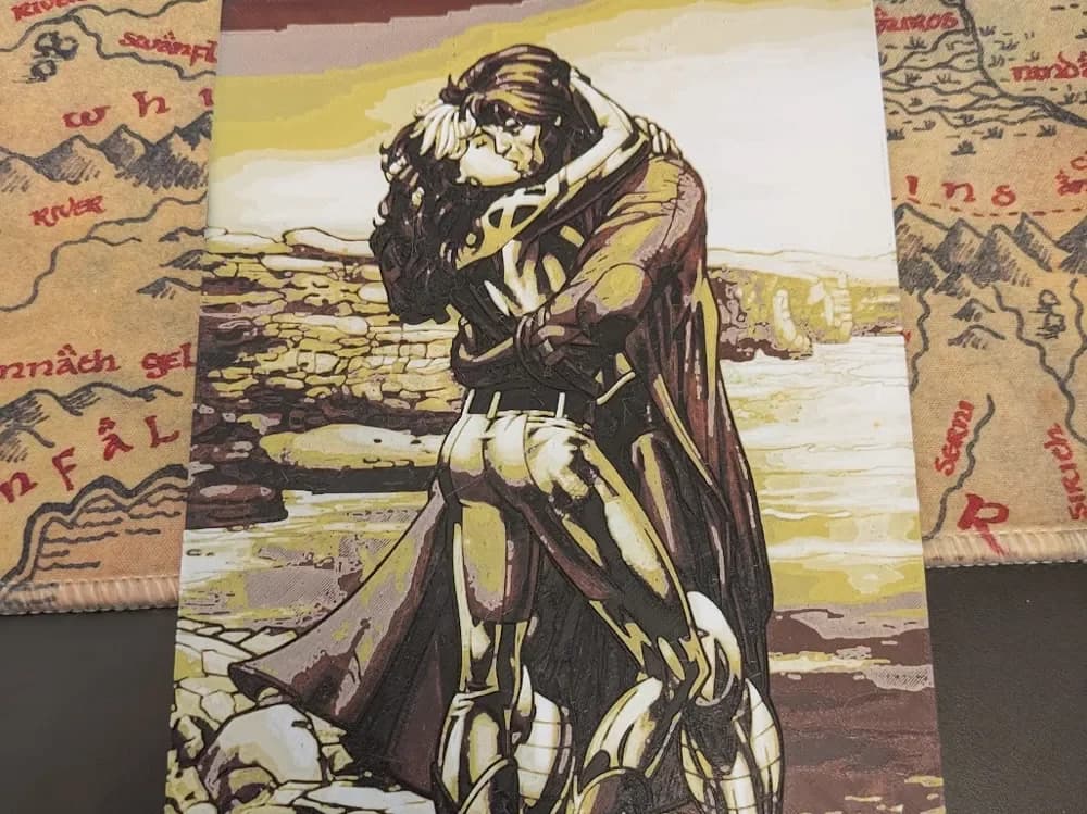 Gambit & Rogue by S0und_Lab HueForge model: Gambit & Rogue by S0und_Lab