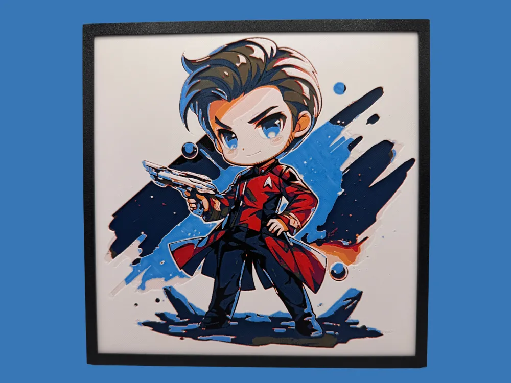 HueForge model: Wesley Crusher - Chibi Edition by Canadian Gamer