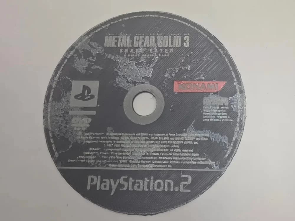Metal Gear Solid - Disc PS2 - HueForge by keko HueForge model: Metal Gear Solid - Disc PS2 - HueForge by keko