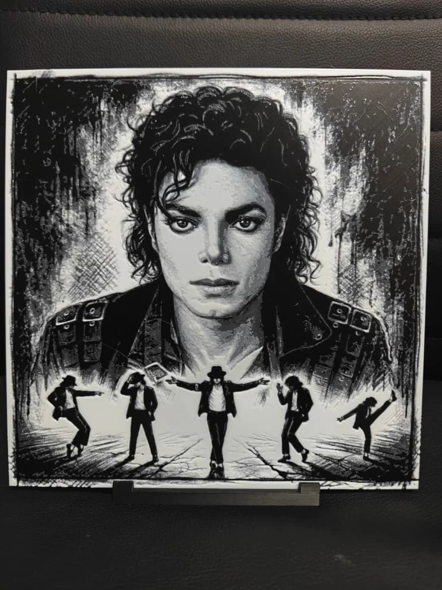 Michael Jackson by TheHueforgeLady HueForge model: Michael Jackson by TheHueforgeLady