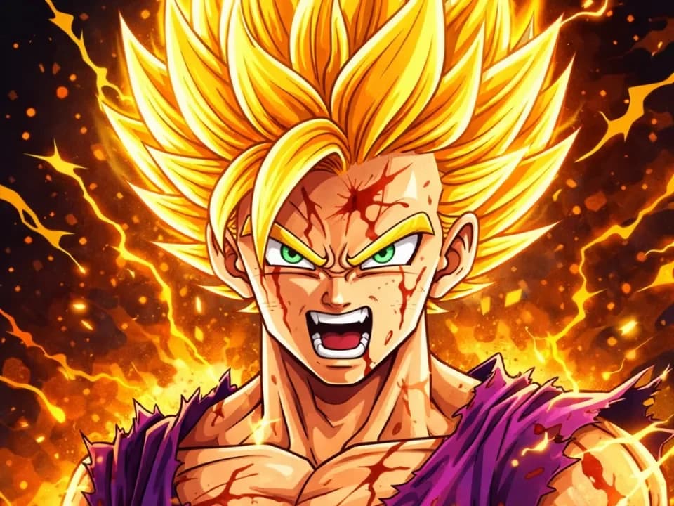 Gohan SSJ2 – Dragon Ball Hueforge by Hueforge Maker HueForge model: Gohan SSJ2 – Dragon Ball Hueforge by Hueforge Maker