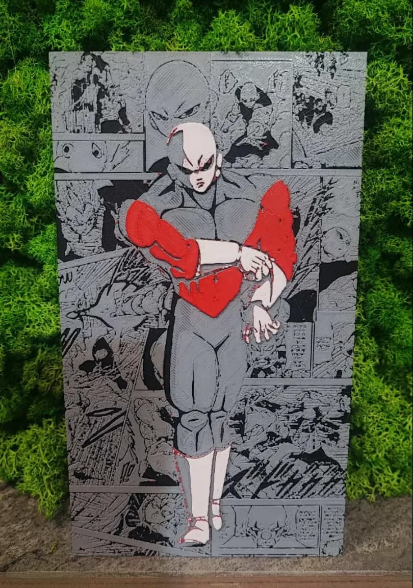 Pop up Jiren by Garuda3D HueForge model: Pop up Jiren by Garuda3D