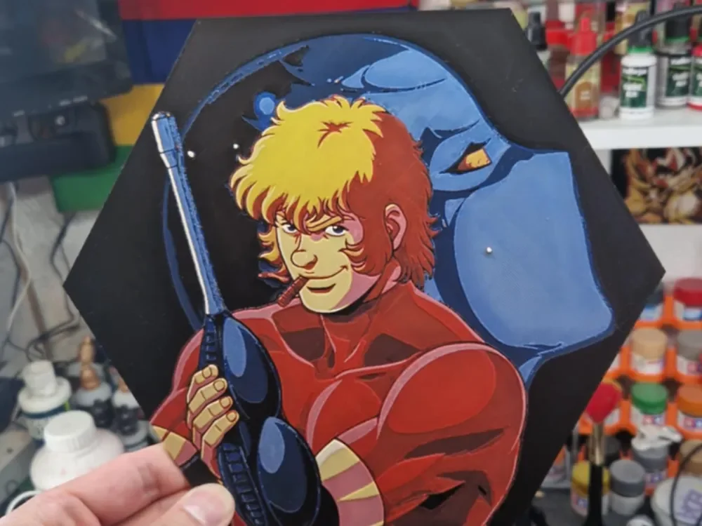 cobra space adventure Hueforge - Cobra by Dakiren HueForge model: cobra space adventure Hueforge - Cobra by Dakiren