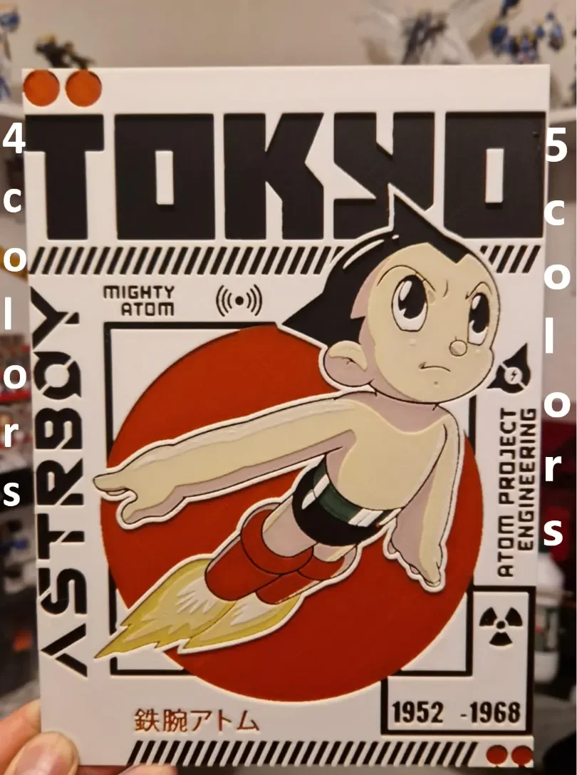 Astro Boy Hueforge by Dakiren HueForge model: Astro Boy Hueforge by Dakiren