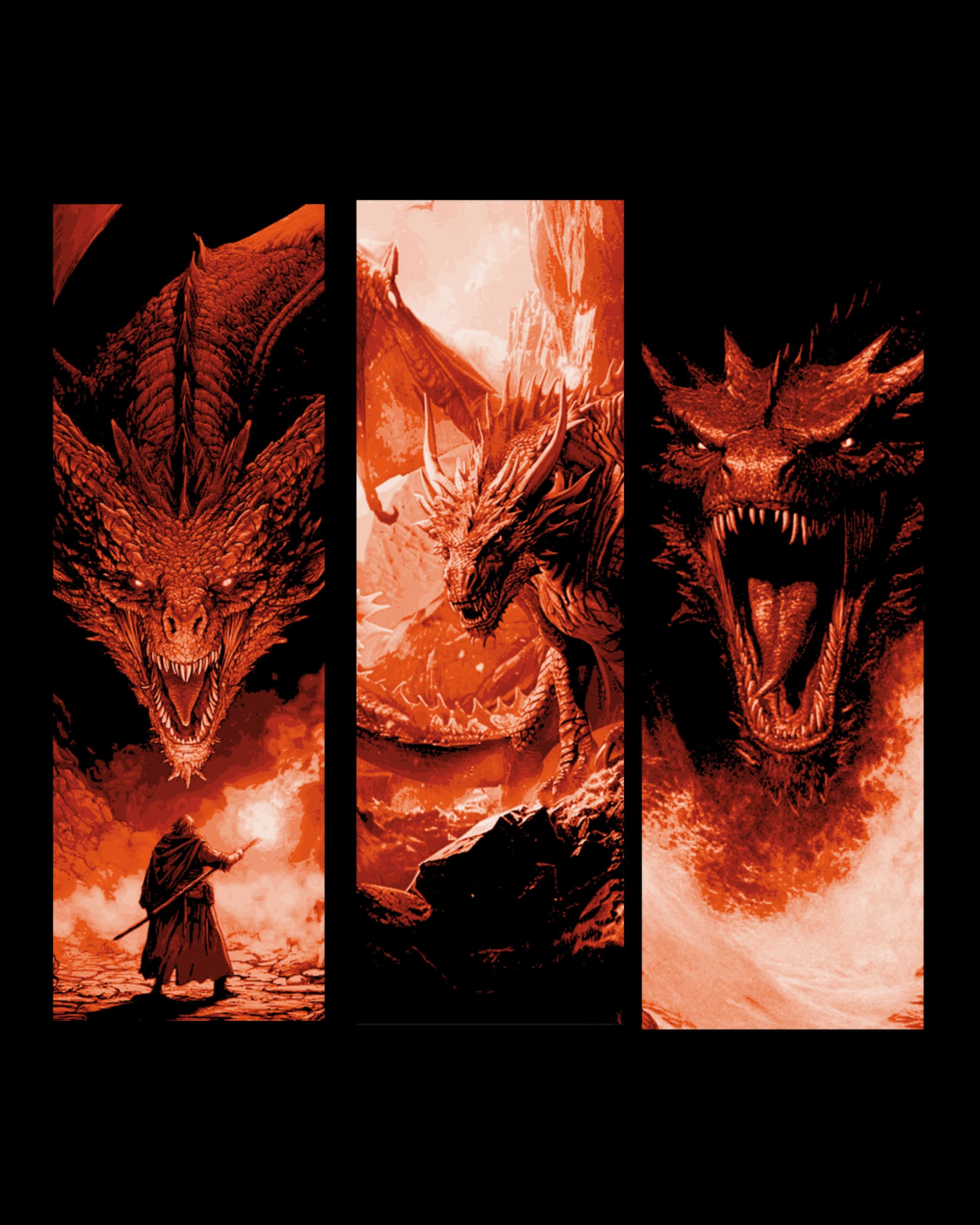The Red Dragon, protector of knowledge and fire - Set of bookmarks by BooneCo3d HueForge model: The Red Dragon, protector of knowledge and fire - Set of bookmarks by BooneCo3d