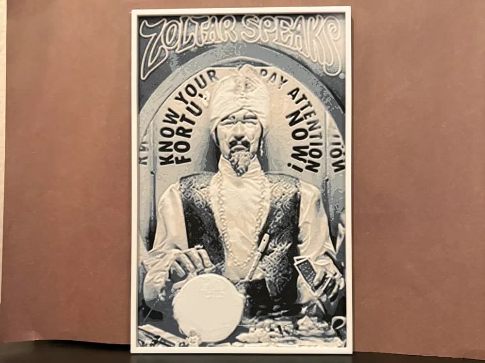 Zoltar Nostalgic Hueforge by Estiv HueForge model: Zoltar Nostalgic Hueforge by Estiv