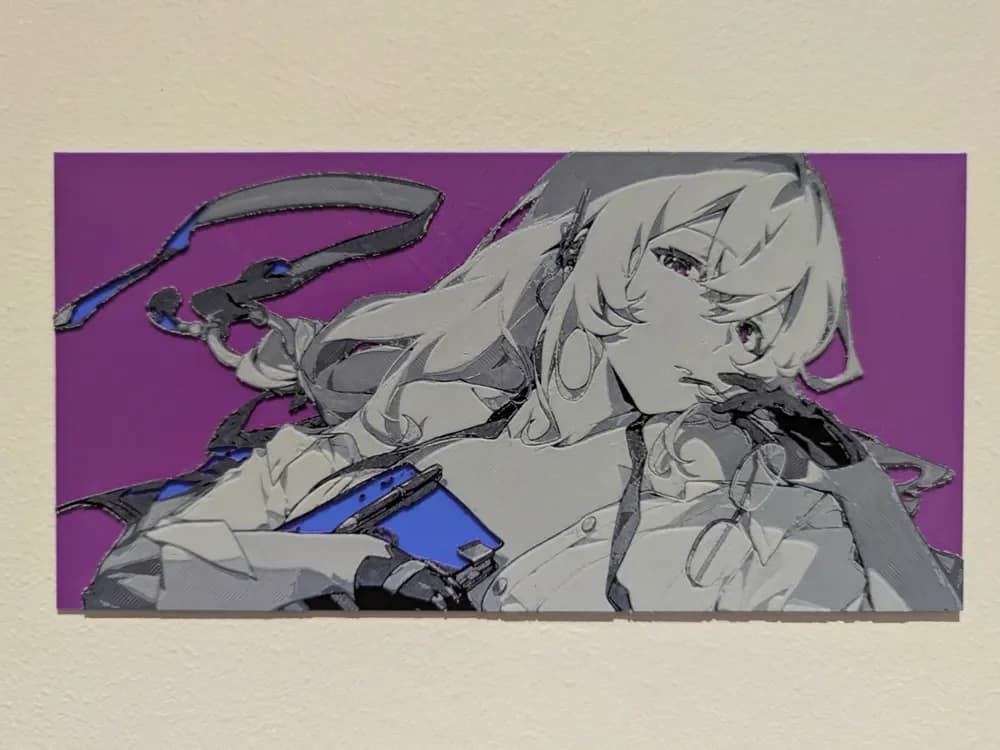 HueForge model: ZZZ Yanagi Mindscape Hueforge by Razel