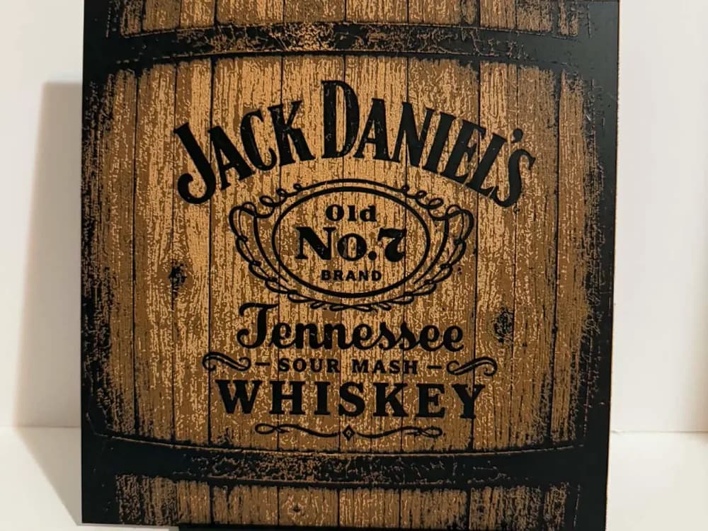 Jack Daniels Whiskey Barrel Hueforge by Magnolia Crafts HueForge model: Jack Daniels Whiskey Barrel Hueforge by Magnolia Crafts