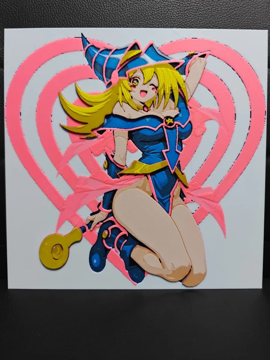 Dark Magician Girl by TheHueforgeLady HueForge model: Dark Magician Girl by TheHueforgeLady