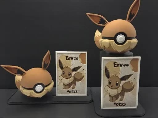 Eevee Pokeball Display Card Eevee Pokeball Display Card