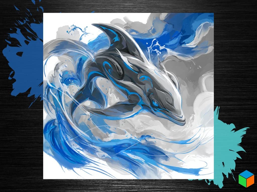 Water Dolphin by 3D Prints By Vic HueForge model: Water Dolphin by 3D Prints By Vic