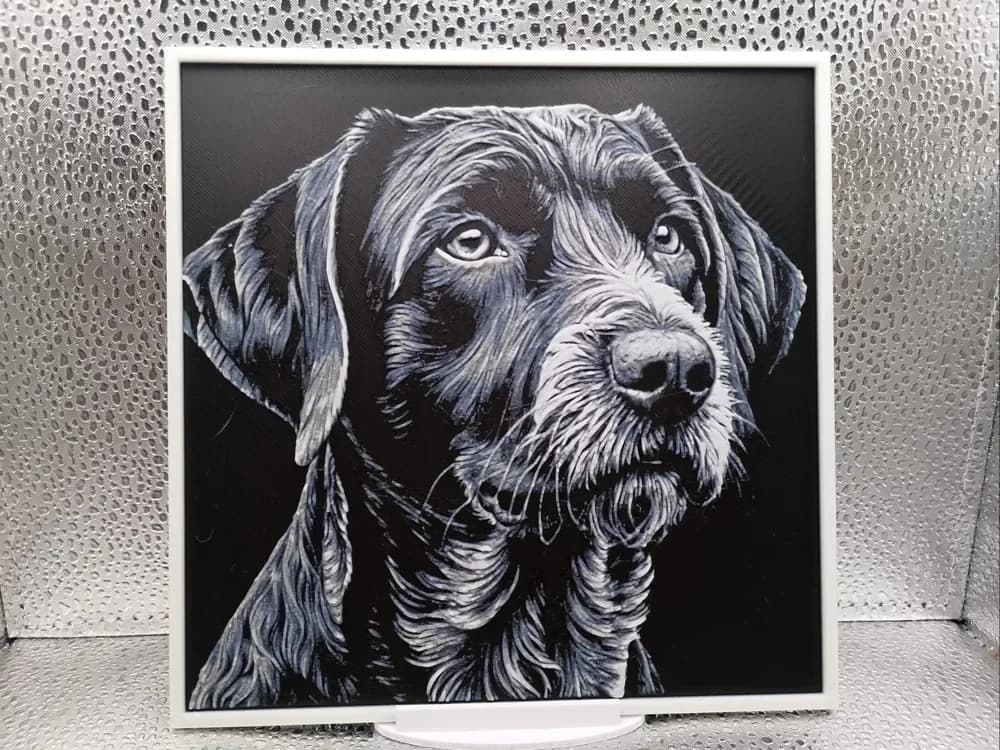 German Wirehaired Pointer Hueforge by Borishotch Industries HueForge model: German Wirehaired Pointer Hueforge by Borishotch Industries