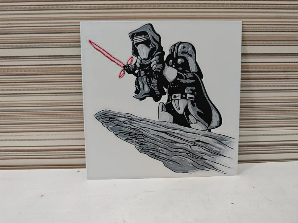 Hueforge Kylo Ren Star Wars and Homer Simpsons by Litolunar HueForge model: Hueforge Kylo Ren Star Wars and Homer Simpsons by Litolunar