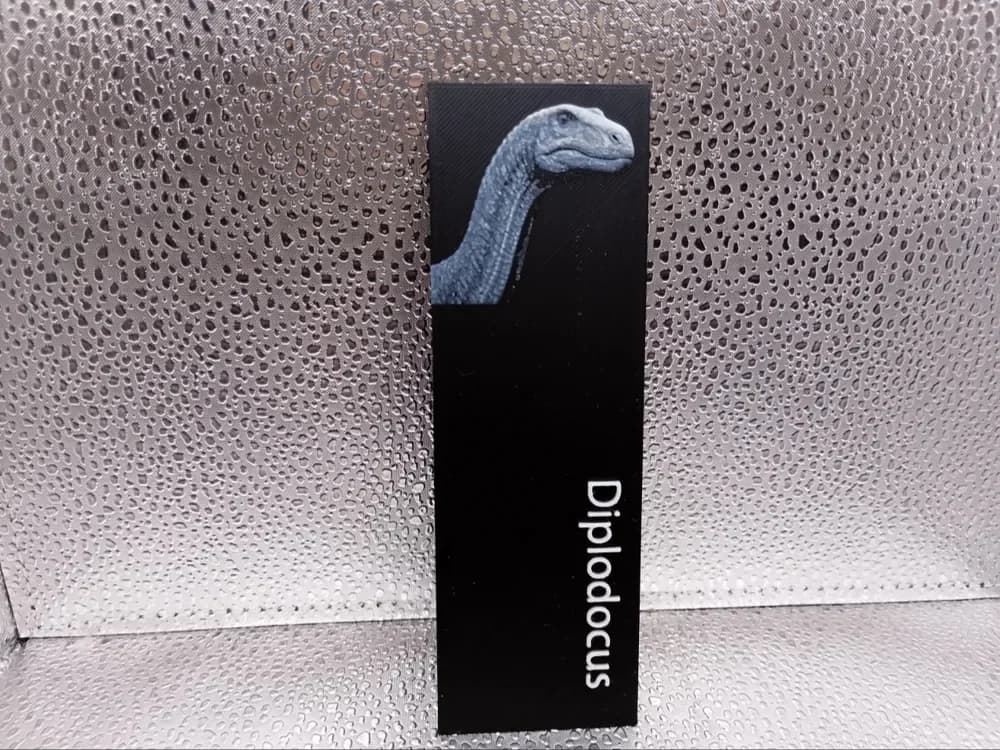 Diplodocus Bookmark hueforge by Borishotch Industries HueForge model: Diplodocus Bookmark hueforge by Borishotch Industries