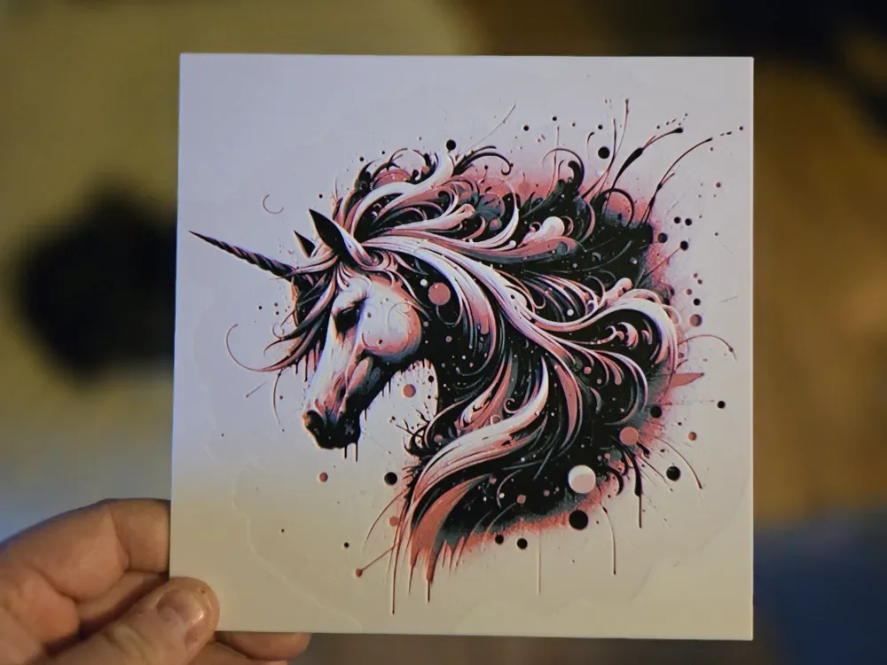 Graffiti Unicorn Hueforge by 3Ree Printing HueForge model: Graffiti Unicorn Hueforge by 3Ree Printing