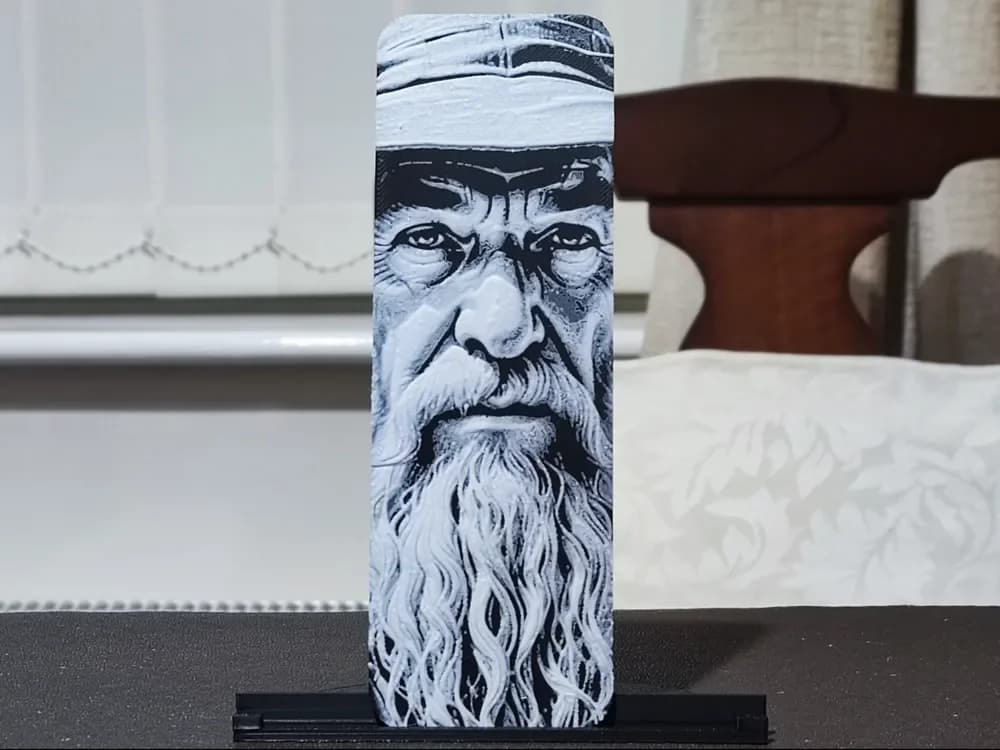 Gandalf Bookmark - 2 Color by BoDad HueForge model: Gandalf Bookmark - 2 Color by BoDad