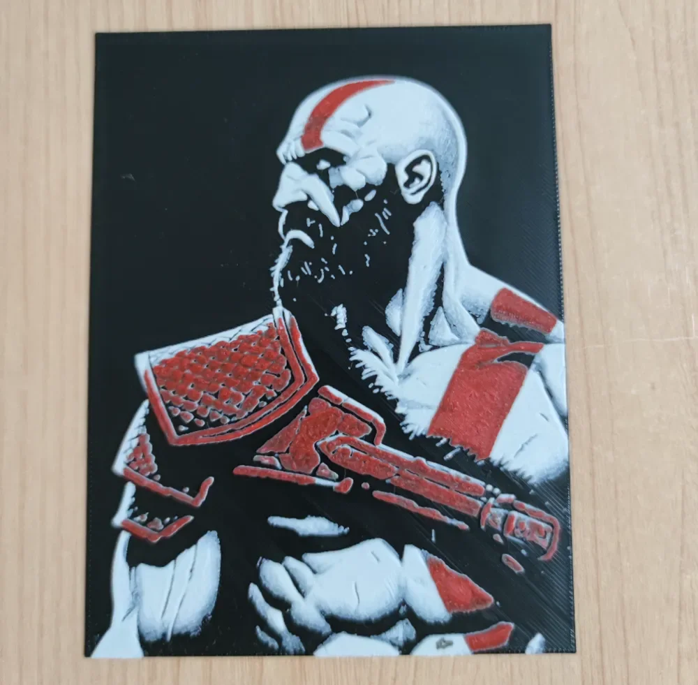 Hueforge Kratos by Litolunar HueForge model: Hueforge Kratos by Litolunar