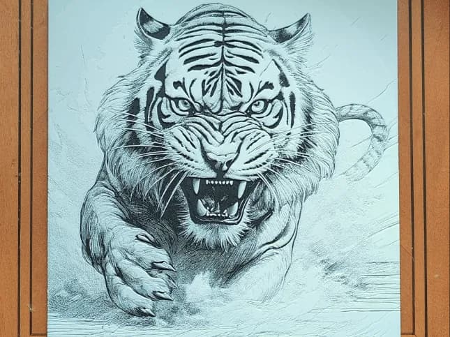 White Tiger Hueforge - 3 Colours White Tiger Hueforge - 3 Colours