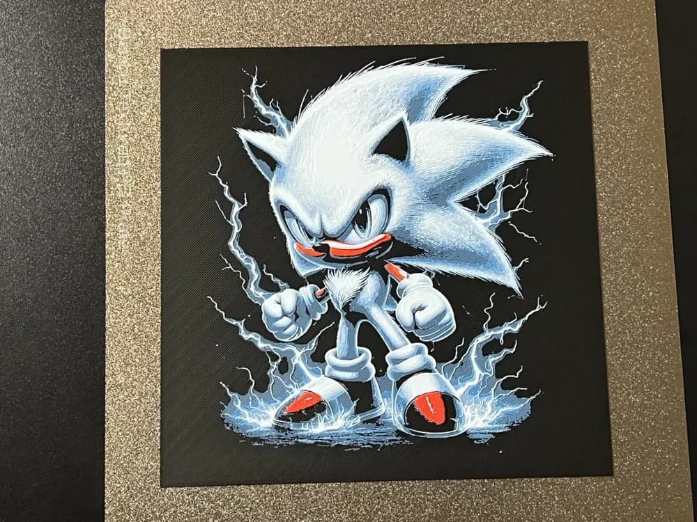 Sonic Hueforge by FantasyZ HueForge model: Sonic Hueforge by FantasyZ