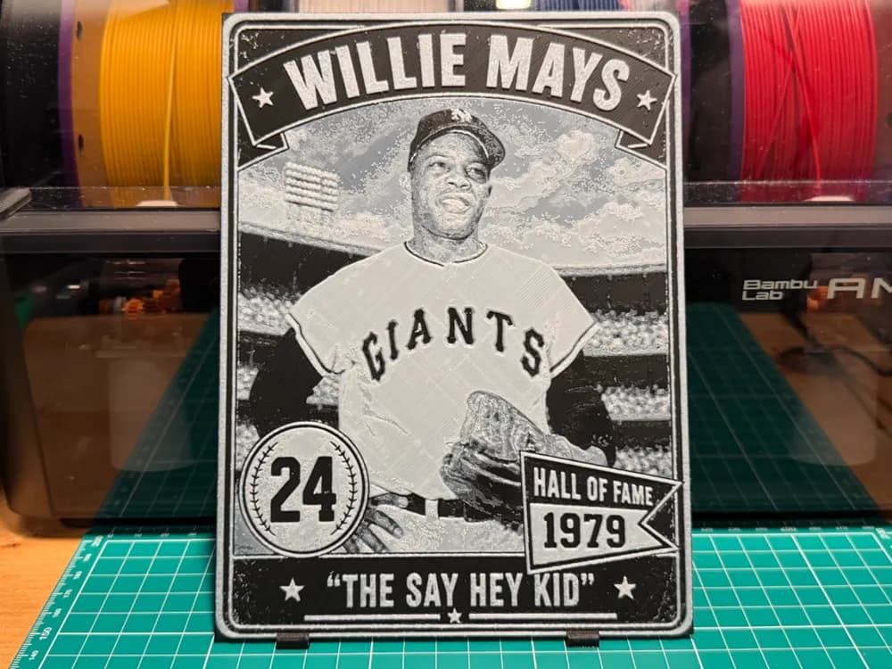 Willie Mays Vintage Baseball Card Willie Mays Vintage Baseball Card