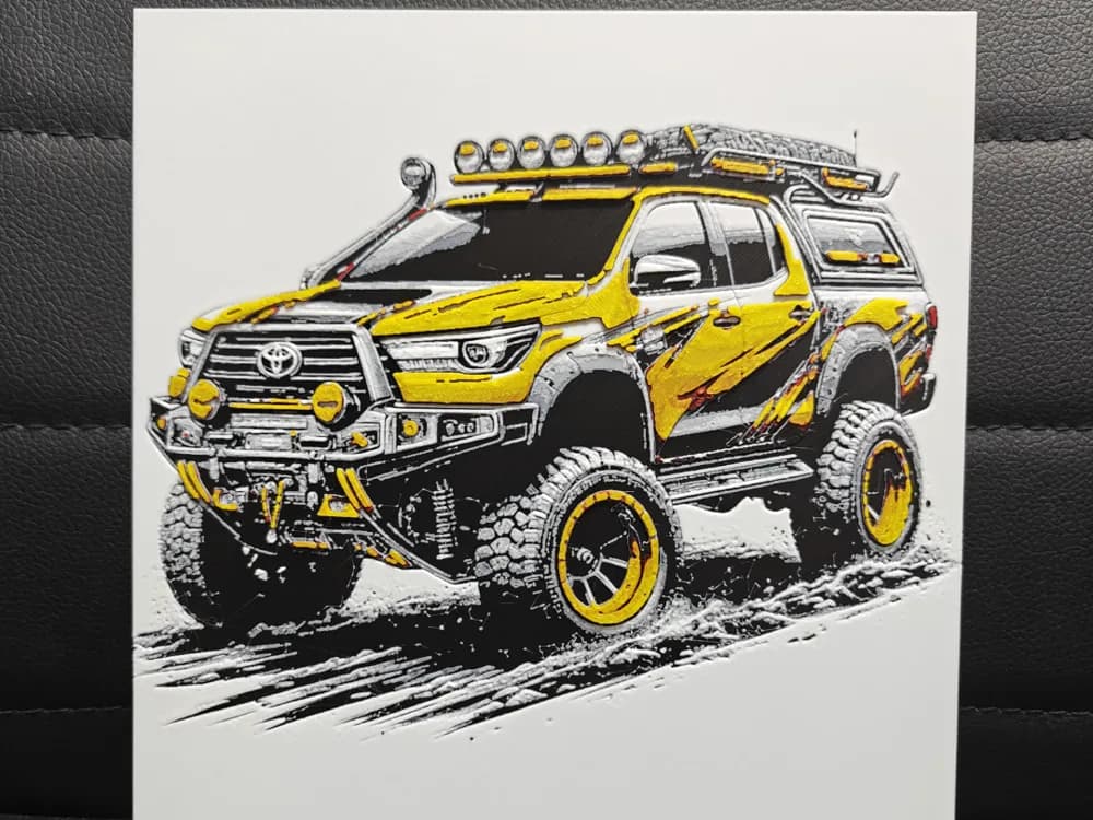 Toyota Hilux by TheHueforgeLady HueForge model: Toyota Hilux by TheHueforgeLady