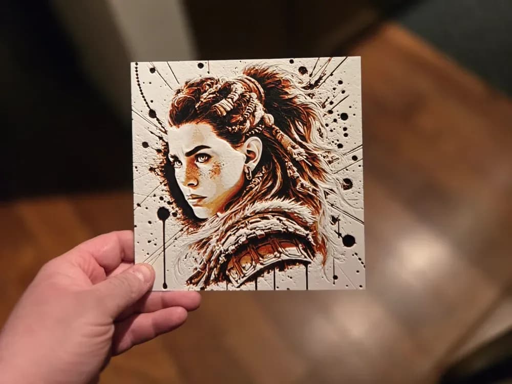 Graffiti Aloy Hueforge by 3Ree Printing HueForge model: Graffiti Aloy Hueforge by 3Ree Printing