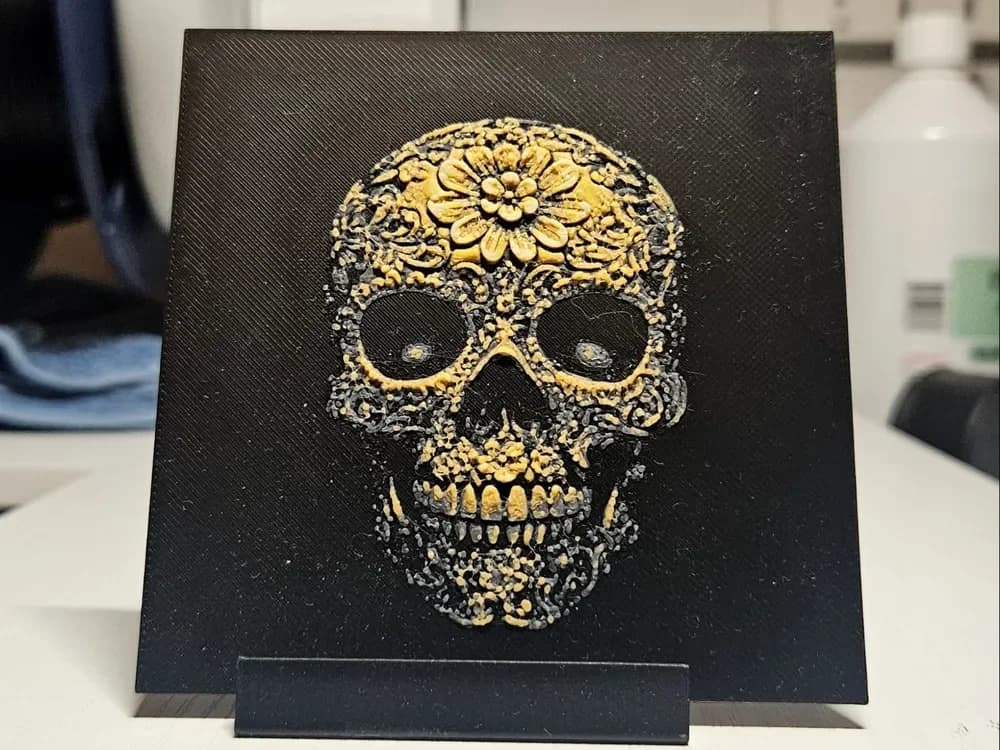 Golden Skull by Mano's 3d_Art HueForge model: Golden Skull by Mano's 3d_Art