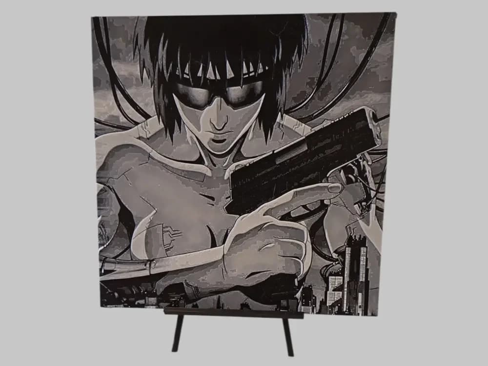 Ghost in the Shell Hueforge by 3DNesy HueForge model: Ghost in the Shell Hueforge by 3DNesy