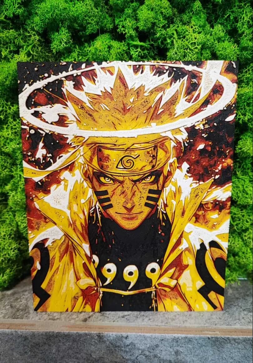 Uzumaki Aura by Garuda3D HueForge model: Uzumaki Aura by Garuda3D