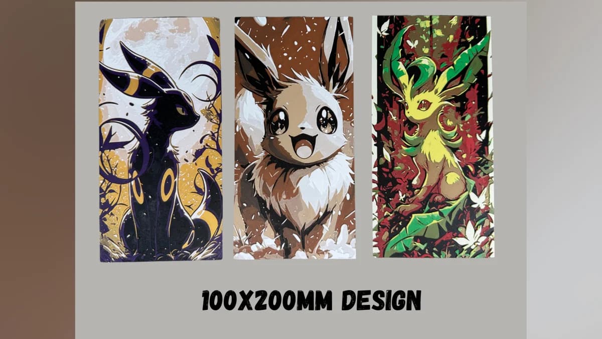 Eevee, Leafeon, Umbreon, Pokemon 100x200 Hueforge - Eevee by Canadian Gamer HueForge model: Eevee, Leafeon, Umbreon, Pokemon 100x200 Hueforge - Eevee by Canadian Gamer