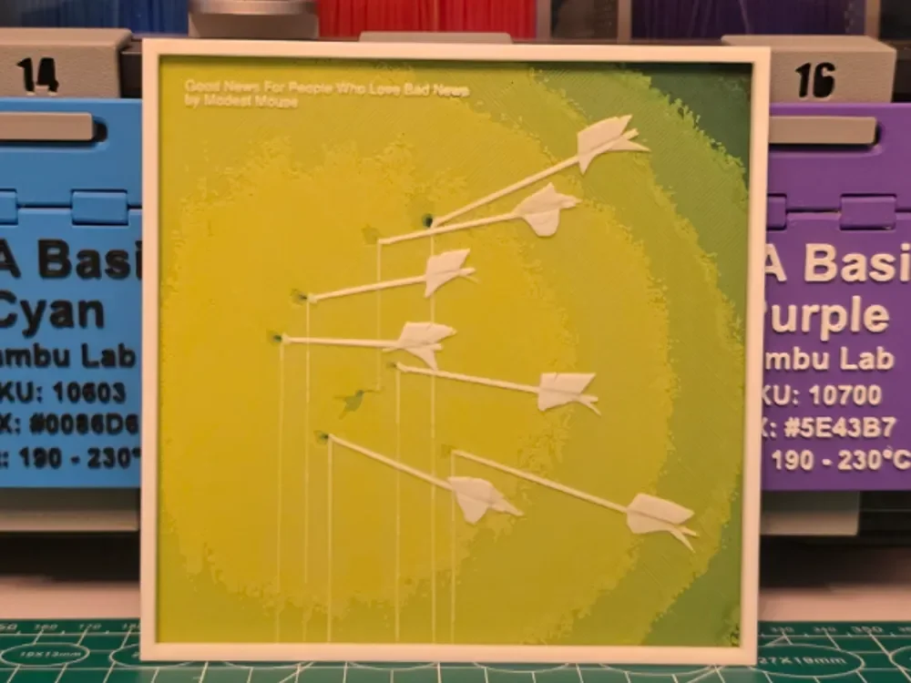 HueForge model: Modest Mouse "Good News..." Album - Hueforge Art by Lumpy3D