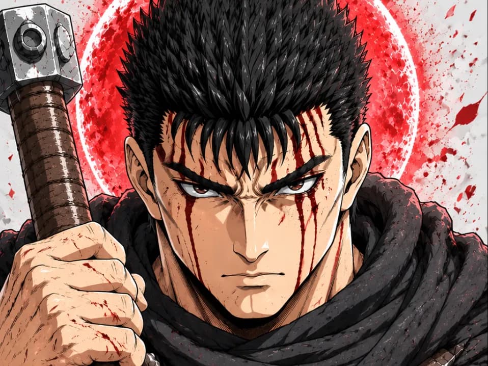 GUTS – BERSERK Hueforge EASY PRINT by Hueforge Maker HueForge model: GUTS – BERSERK Hueforge EASY PRINT by Hueforge Maker