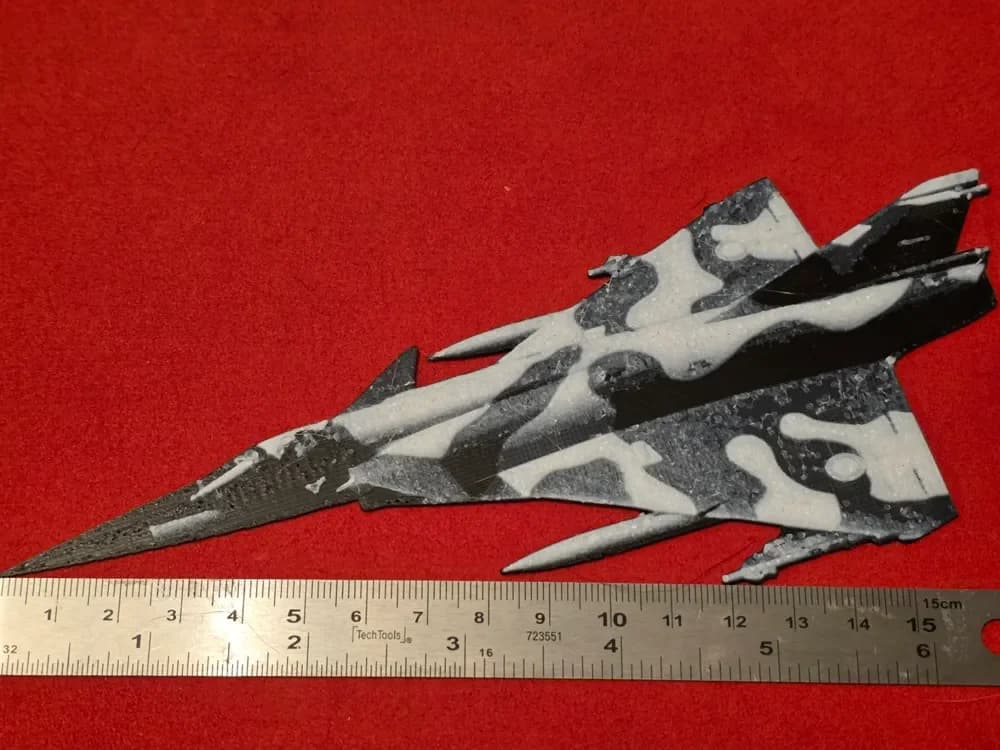 Dassault Mirage IIING (New Generation) Prototype by AirMechDesigns HueForge model: Dassault Mirage IIING (New Generation) Prototype by AirMechDesigns