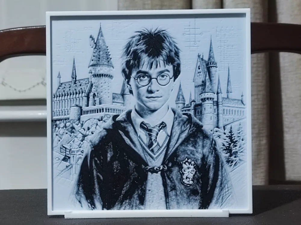 Harry at Hogwarts - HueForge 2 Color by BoDad HueForge model: Harry at Hogwarts - HueForge 2 Color by BoDad