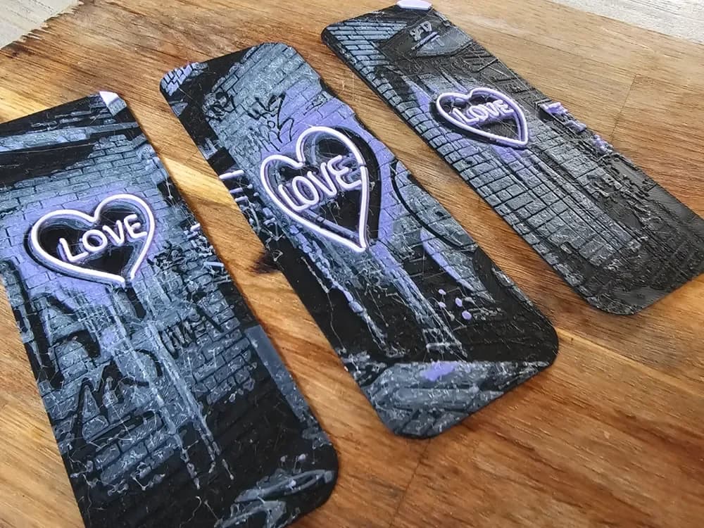 "Bookmark" Set of graffiti Styled LOVE Heart "Bookmark" Set of graffiti Styled LOVE Heart