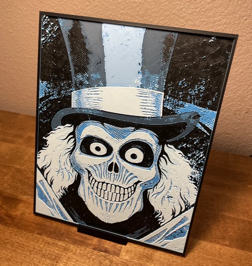 Hueforge - Disney - Haunted Mansion - Hatbox Ghost by Cloudy Nostalgia HueForge model: Hueforge - Disney - Haunted Mansion - Hatbox Ghost by Cloudy Nostalgia