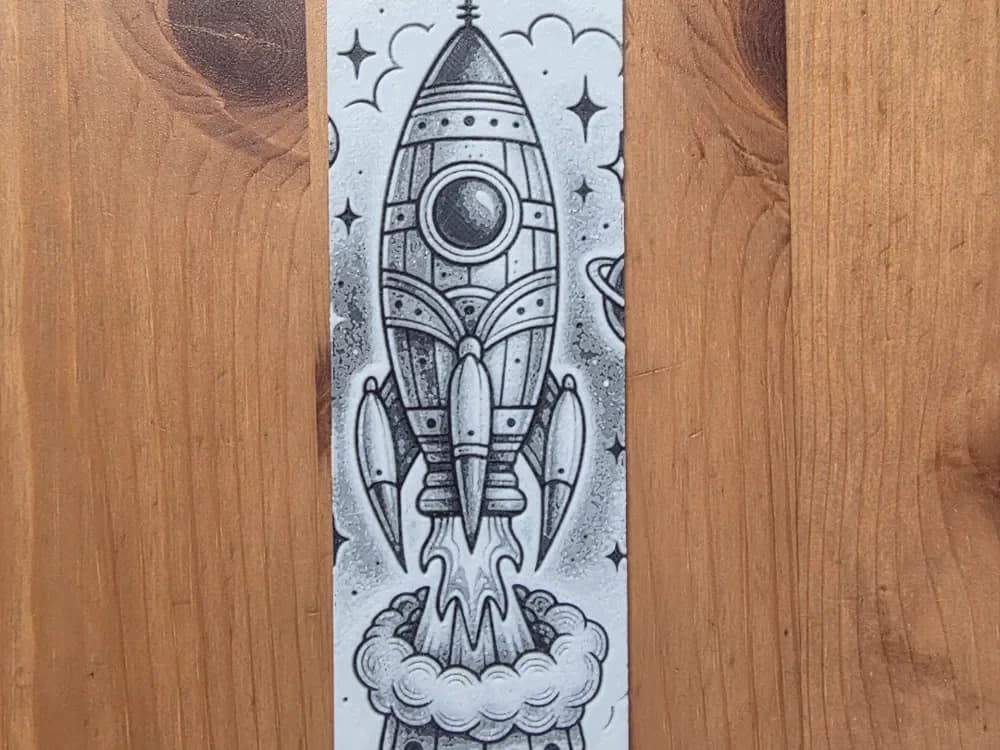 Rocket bookmark by Morganja HueForge model: Rocket bookmark by Morganja